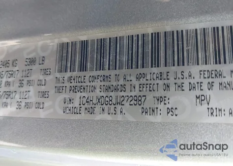 2018 Jeep Wrangler Unlimited Sport S 4X4 из США, поврежденный, VIN 1C4HJXDG8JW272987